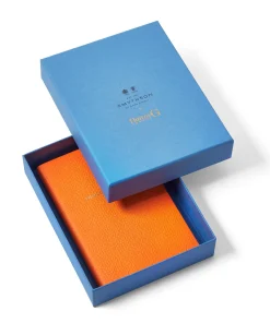 Hunza G Notebooks-Smythson X Chelsea Notebook - Orange