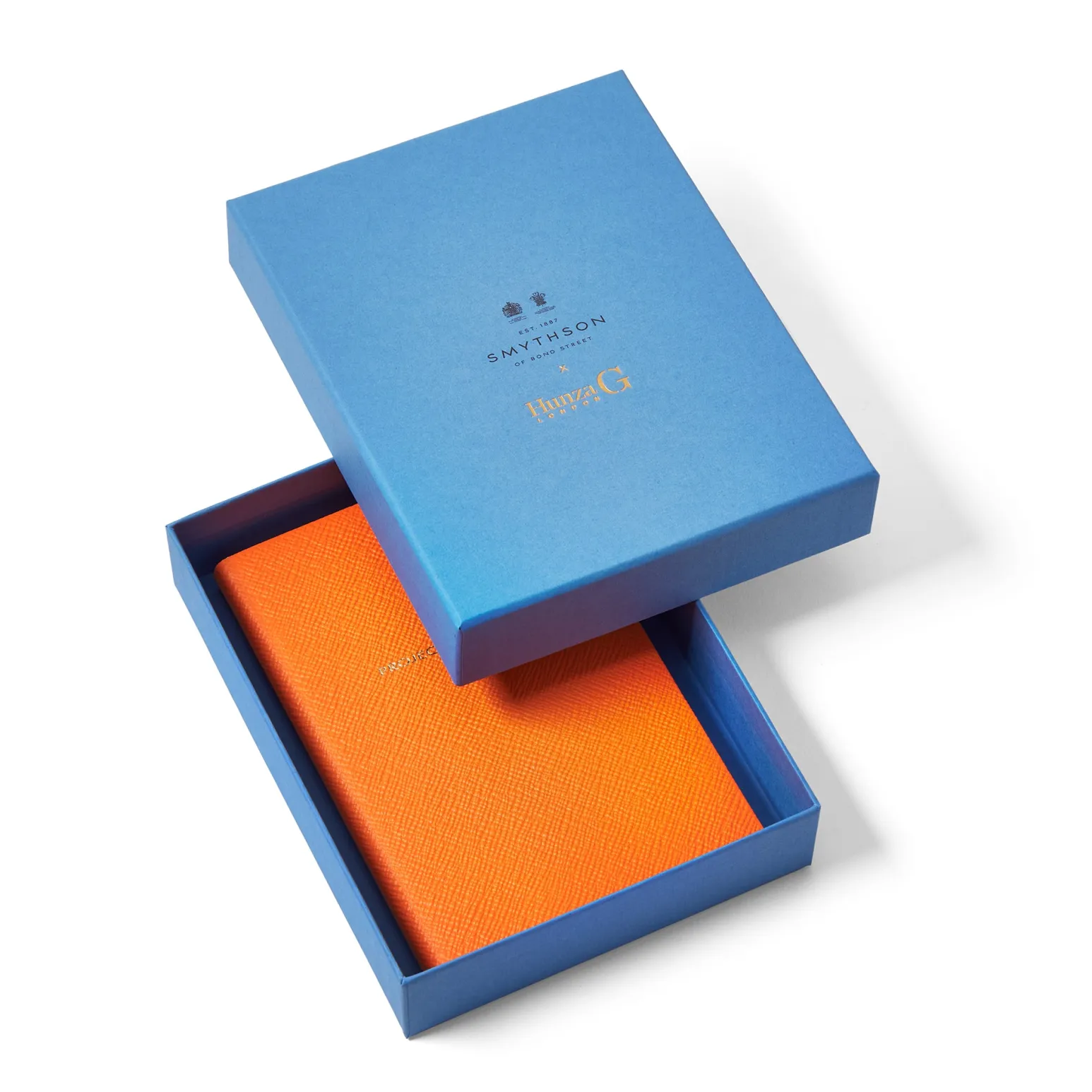 Hunza G Notebooks-Smythson X Chelsea Notebook - Orange