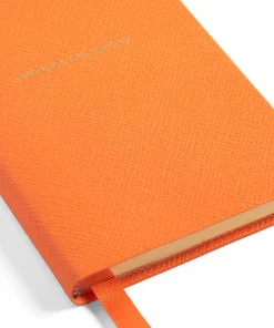 Hunza G Notebooks-Smythson X Chelsea Notebook - Orange