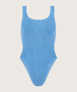 Hunza G Square Neck-Square Neck Swim - Blue Cornflower