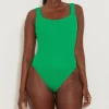 Hunza G Square Neck-Square Neck Swim - Emerald