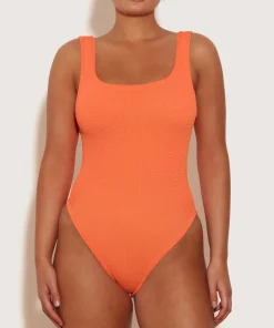 Hunza G Square Neck-Square Neck Swim - Orange
