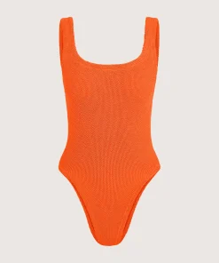 Hunza G Square Neck-Square Neck Swim - Orange