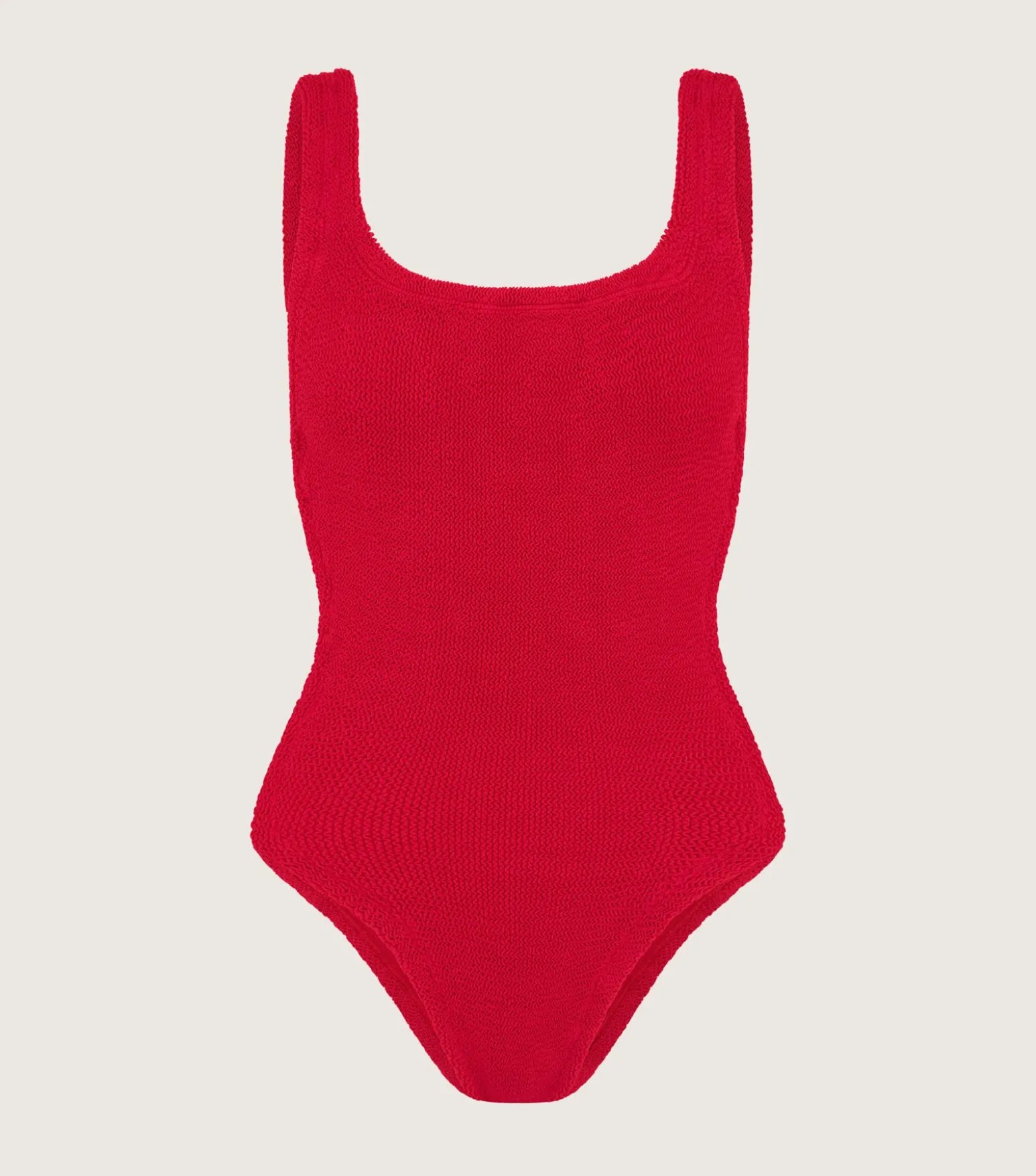 Hunza G Square Neck-Square Neck Swim - Red