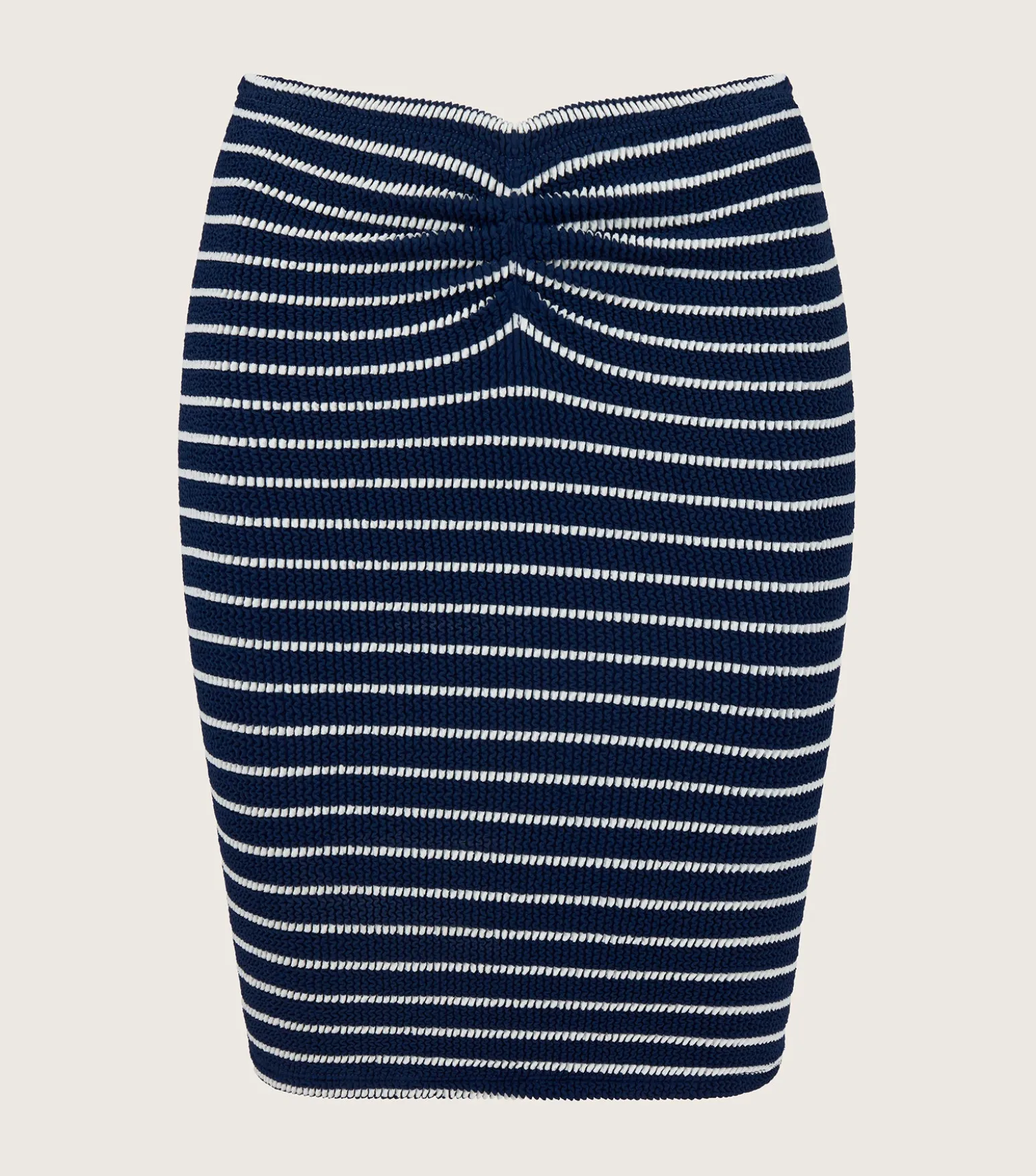 Hunza G Shorts And Skirts-Stripe Mini Skirt - Navy/White Stripe