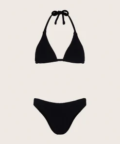 Hunza G Triangle|Bikini Sets-Tammy Bikini - Black