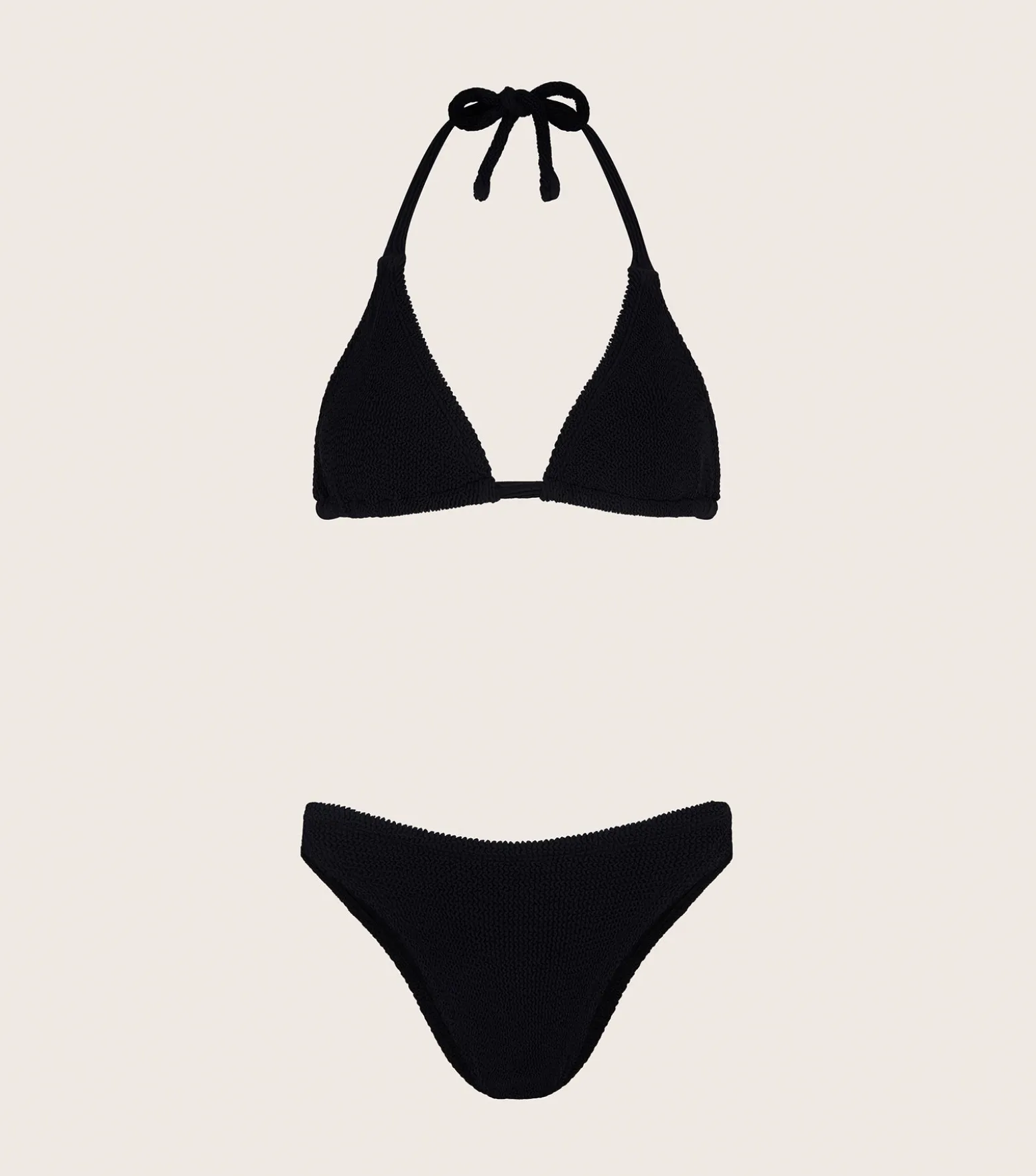 Hunza G Triangle|Bikini Sets-Tammy Bikini - Black