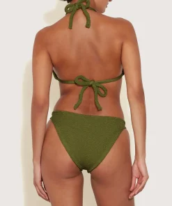 Hunza G Triangle|Bikini Sets-Tammy Bikini - Metallic Moss
