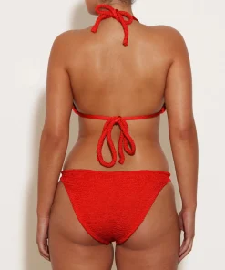 Hunza G Triangle|Bikini Sets-Tammy Bikini - Red