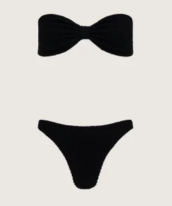 Hunza G Bikini Sets|Bandeau-Tina Bikini - Black