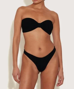 Hunza G Bikini Sets|Bandeau-Tina Bikini - Black