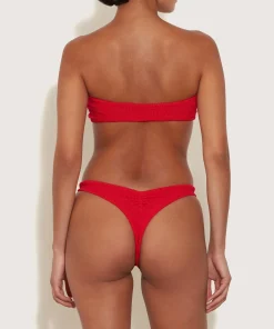 Hunza G Bikini Sets|Bandeau-Tina Bikini - Red
