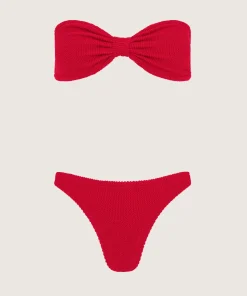Hunza G Bikini Sets|Bandeau-Tina Bikini - Red