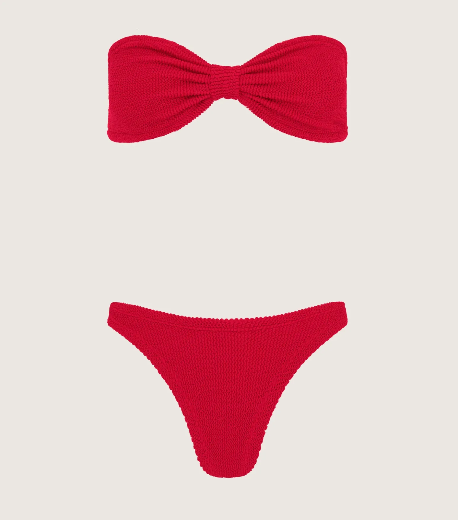Hunza G Bikini Sets|Bandeau-Tina Bikini - Red