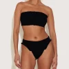 Hunza G Bikini Sets-Tracey Frill Bikini - Black