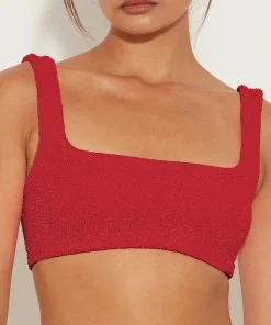 Hunza G Separates|Bralette-Xandra Bikini Top - Red