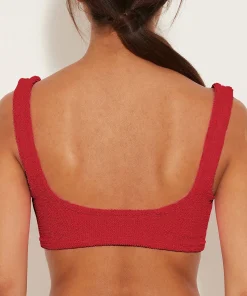 Hunza G Separates|Bralette-Xandra Bikini Top - Red